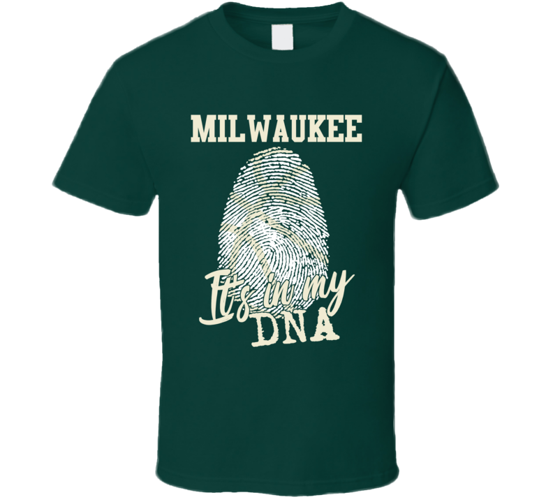 It's In My Dna Milwaukee Basketball Fingerprint T Shirt It's In My Dna Milwaukee Basketball Fingerprint T Shirt