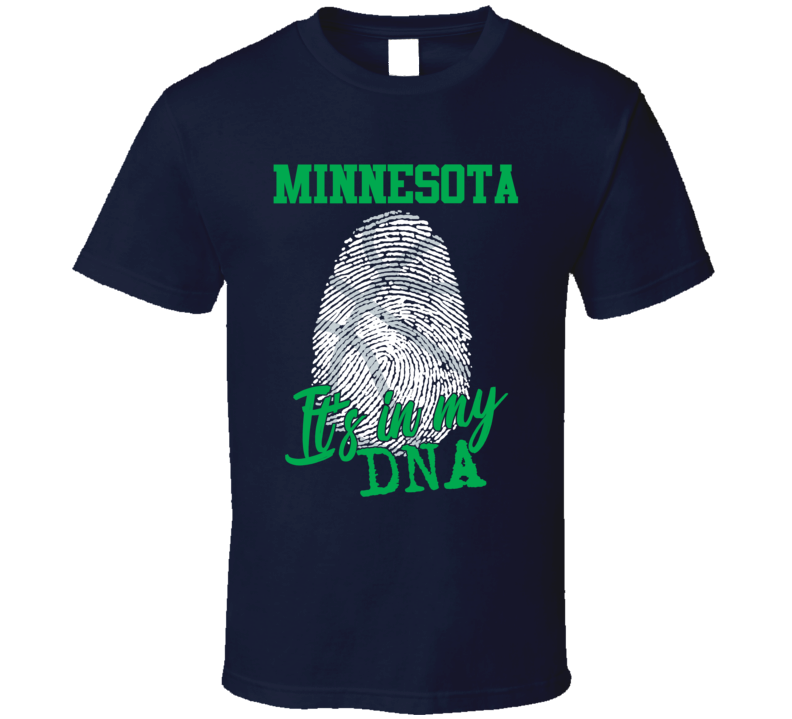 It's In My Dna Minnesota Basketball Fingerprint T Shirt It's In My Dna Minnesota Basketball Fingerprint T Shirt