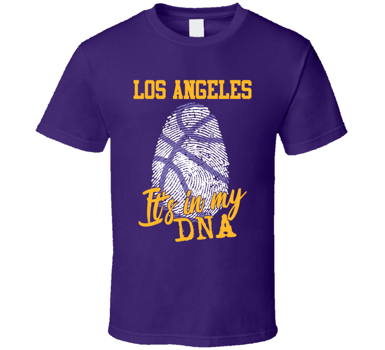 It's In My Dna Los Angeles L Basketball Fingerprint T Shirt It's In My Dna Los Angeles L Basketball Fingerprint T Shirt