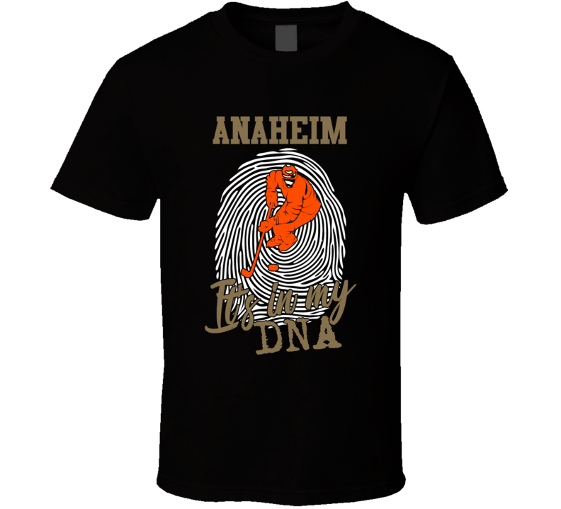 It's In My Dna Anaheim Hockey Fingerprint T Shirt