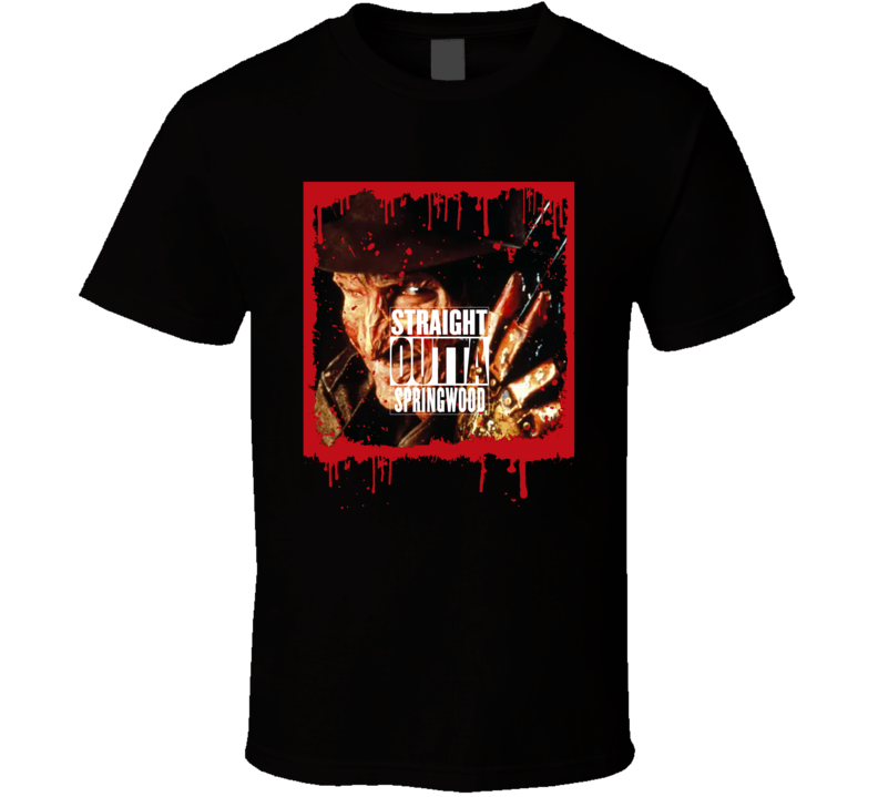 Nightmare On Elm Street Straight Outta Springwood Freddy Krueger T Shirt Nightmare On Elm Street Straight Outta Springwood Freddy Krueger T Shirt