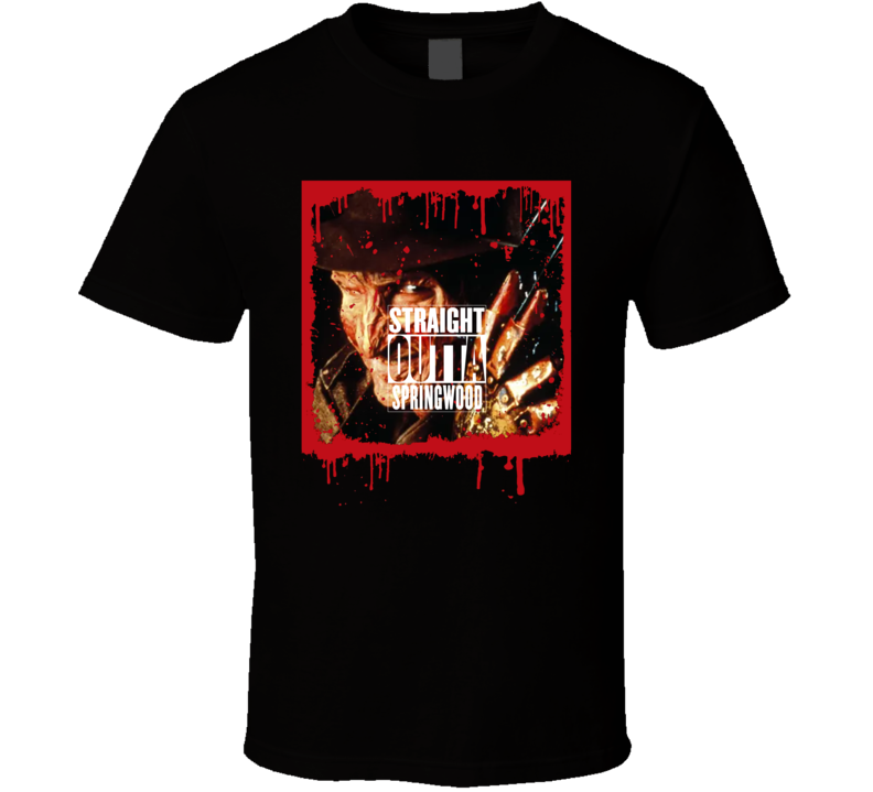 Nightmare On Elm Street Straight Outta Springwood Freddy Krueger T Shirt