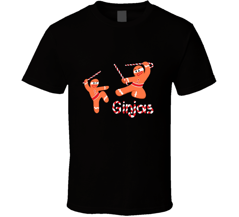Christmas Party Gingerbread Ninja Funny T-Shirt Christmas Party Gingerbread Ninja Funny T-Shirt