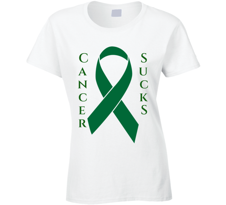 Liver Cancer Ribbon Ladies T Shirt