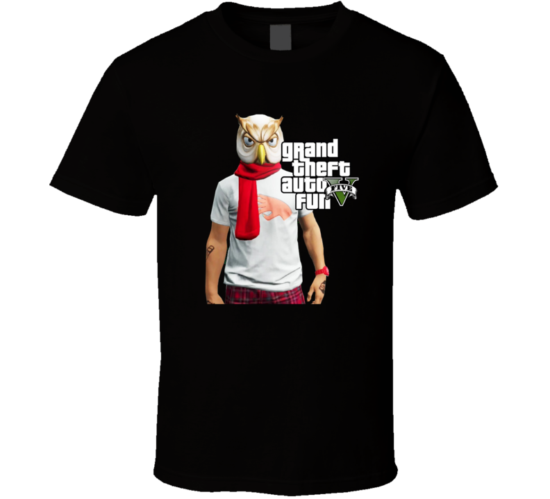 Grand Theft Auto Fun Five Vanoss Gaming Owl Mask Fan T Shirt Grand Theft Auto Fun Five Vanoss Gaming Owl Mask Fan T Shirt