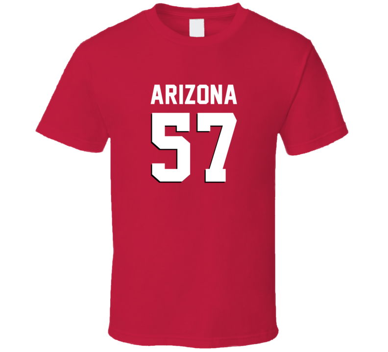 Number 57 Arizona Football Player Game Day Fan T Shirt