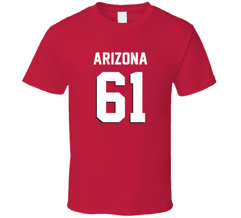 Number 61 Arizona Football Player Game Day Fan T Shirt