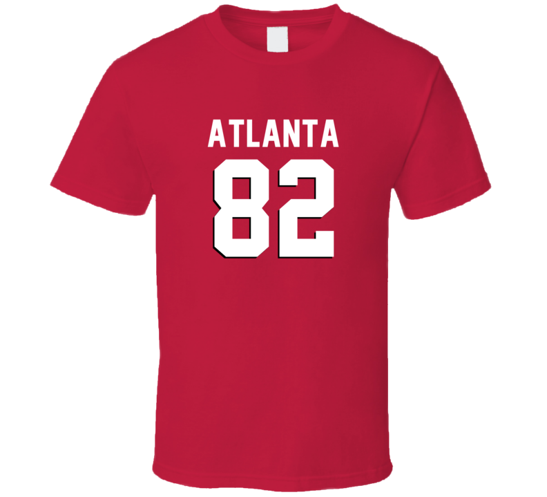 Number 82 Atlanta Football Player Game Day Fan T Shirt