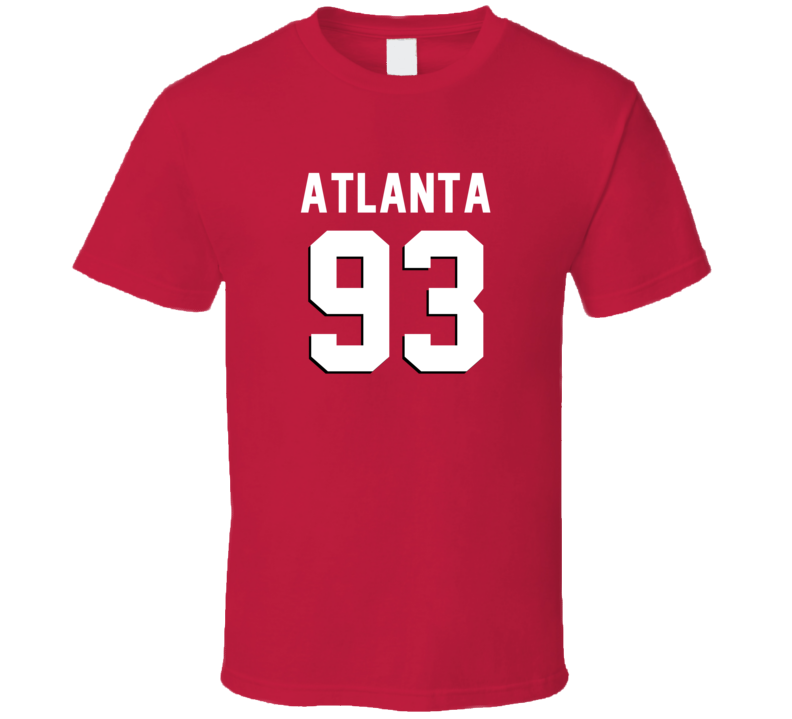 Number 93 Atlanta Football Player Game Day Fan T Shirt