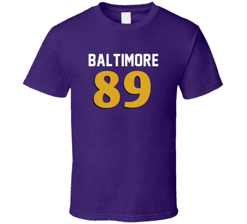 Number 89 Baltimore Football Player Game Day Fan T Shirt