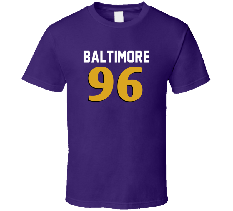 Number 96 Baltimore Football Player Game Day Fan T Shirt