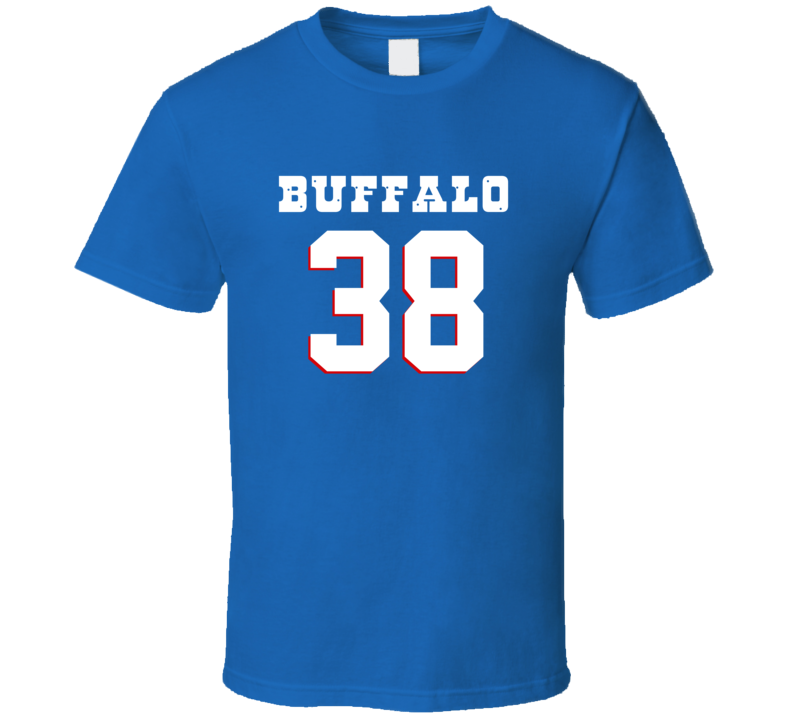 Number 38 Buffalo Football Player Game Day Fan T Shirt