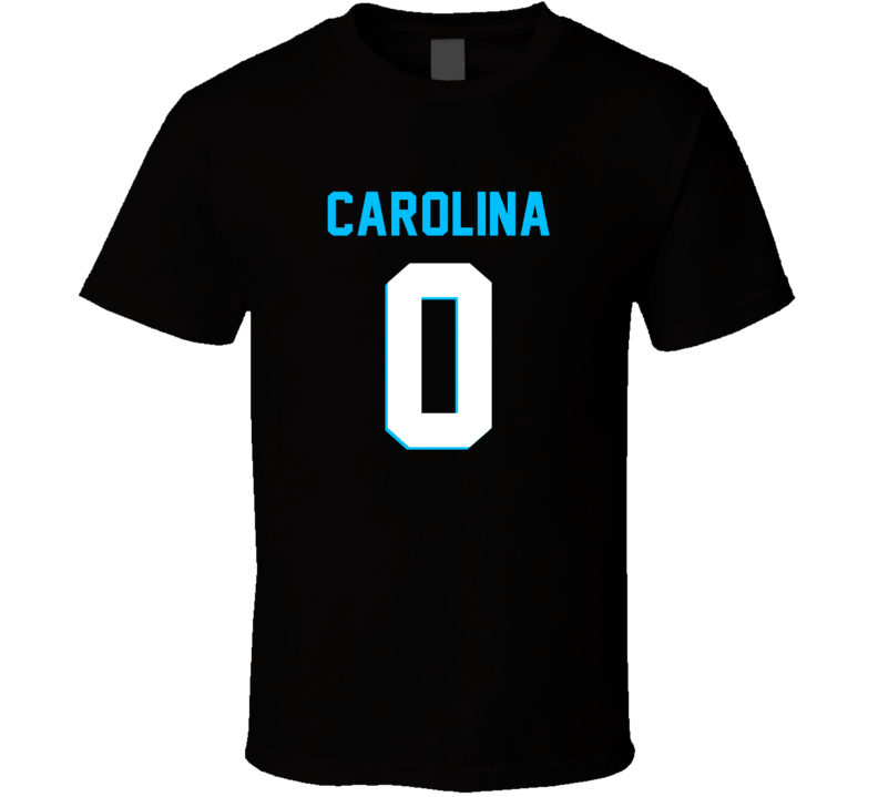 Number 0 Carolina Football Player Game Day Fan T Shirt