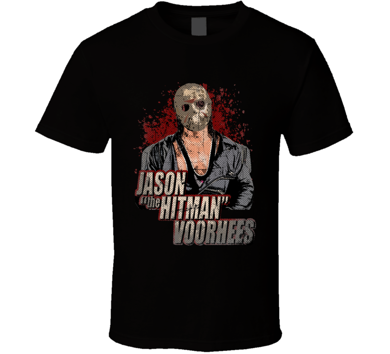Hitman Hart Jason Friday The 13th Horror Wrestling Parody Fan T Shirt Hitman Hart Jason Friday The 13th Horror Wrestling Parody Fan T Shirt