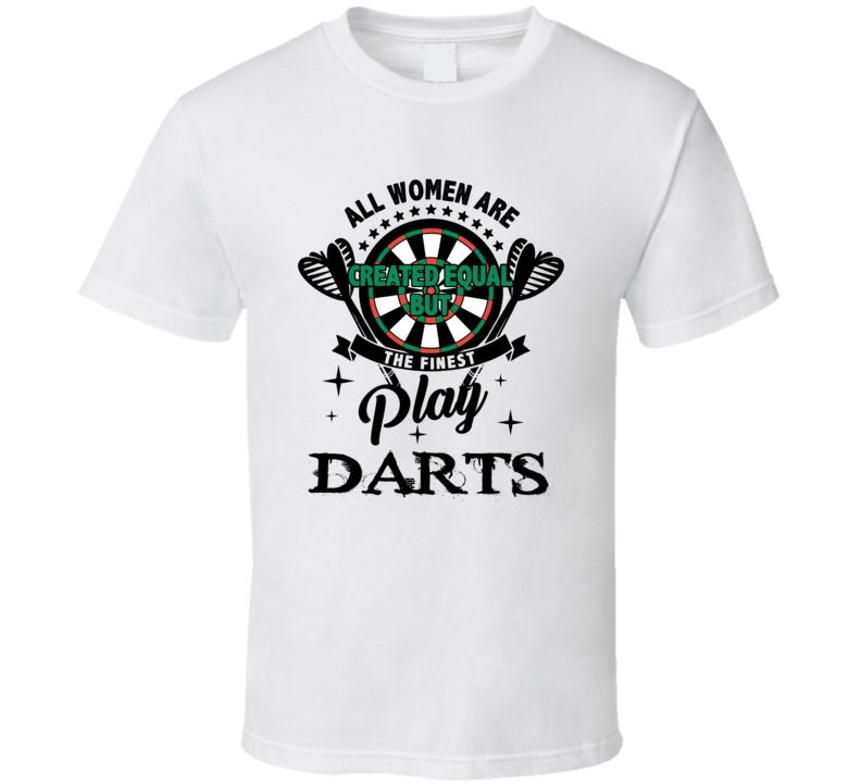 Darts For White T Shirt