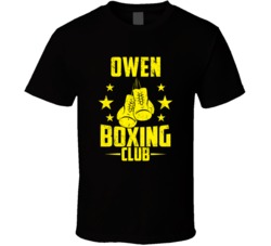 Owen Wisconsin Boxing Club Cool Sports Fitness T Shirt 32632377