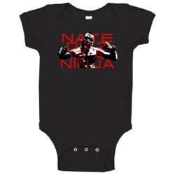Nate Diaz Is A Ninja Fighter Poster Mma Fan Baby One Piece 37462560