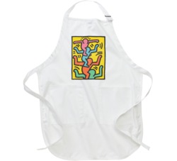 Stacks Keith Haring Poster Fan Grunge Worn Vintage Look Apron 37463769