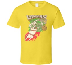 Lithuania Basketball 1992 Barcelona Olympics Grateful Dead Vintage Retro Sports Worn Look T Shirt 37465639