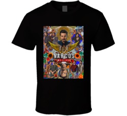 Narcos Mexico Crime Poster Tv Show T Shirt 37530005