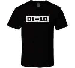 Bi Lo Grocery Store Company Logo Vintage Grunge Look T Shirt 37574393