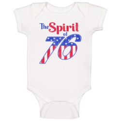 The Spirit Of 76 Logo Usa Poster Patriotic Baby One Piece 37575942