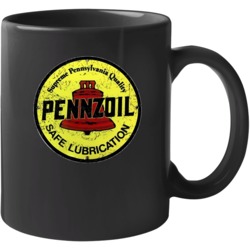 Pennzoil Safe Lubrication Vintage Grunge Worn Look Mug 37578064
