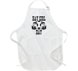Hay Girl Hay Cute Cow Face Hay Bales Funny Animal Lovers Apron 37578676