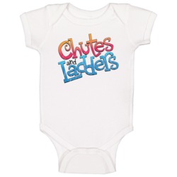 Chutes And Ladders Board Game Logo Baby One Piece 37579614