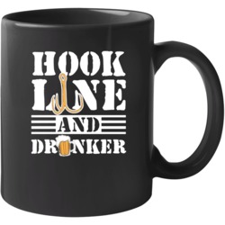 Hook Line And Drinker Fishing Parody Mug 37582788