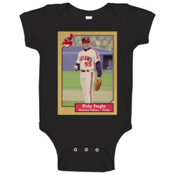 Ricky Vaughn Vintage Baseball Card Cool Baby One Piece 37613572