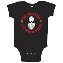 Stay Back 6 Feet Social Distancing Baby One Piece 37641202