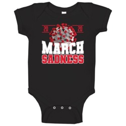 March Sadness Basketball Madness Parody Baby One Piece 37641206