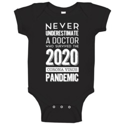 Never Underestimate A Doctor Who Survived 2020 Baby One Piece 37706588