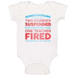 Homeschooling Two Students Suspended One Teacher Fired Funny Baby One Piece 37706599