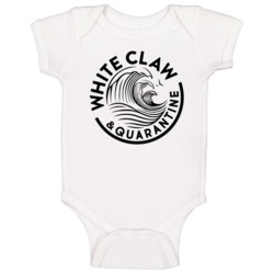 White Claw And Quarantine Funny Party Baby One Piece 37706641