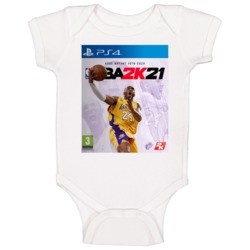 Nba 2k21 Ps4 Kobe Bryant Memorial Dedicated Video Game Cover Baby One Piece 37707571