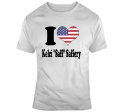 I Love Kelci Saff Saffery American Flag Heart Tiger King T Shirt 37708433
