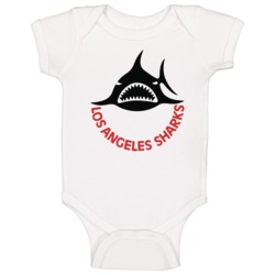 Los Angeles Sharks World Hockey Association Retro Team Logo Baby One Piece 37708453