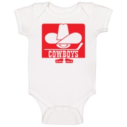 Calgary Cowboys World Hockey Association Retro Team Logo Baby One Piece 37708467