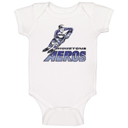 Houston Aeros World Hockey Association Retro Team Logo Baby One Piece 37708505