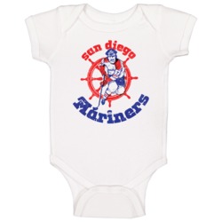 San Diego Mariners World Hockey Association Retro Team Logo Baby One Piece 37708507