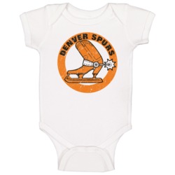 Denver Spurs World Hockey Association Retro Team Logo Baby One Piece 37708510