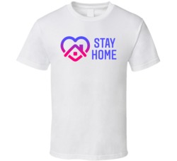 Instagram Stay Home Hashtag Button Social Distancing T Shirt 37708554