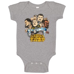 Steel Trap Retro Pittsburgh Caricature Poster Sports Fan Baby One Piece 37710706