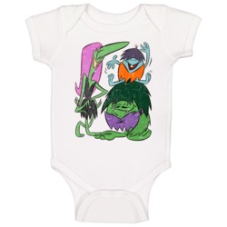 The Gruesomes Flintstones Retro Cartoon Poster Baby One Piece 37710709
