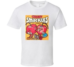 Cherry Smackers Retro Candy Wrapper Logo Poster T Shirt 37712031