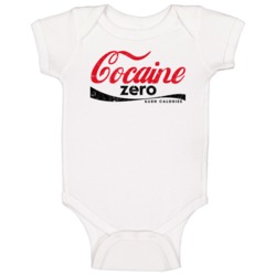Cocaine Zero Zero Zero Logo Parody Don Minu Movie Fan Baby One Piece 37712041