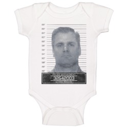 Kenny Rogers Famous Sports Star Mugshot Police Department Baby One Piece 37714356