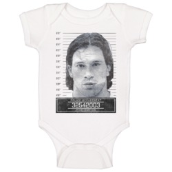 Mike Danton Famous Sports Star Mugshot Police Department Baby One Piece 37714357